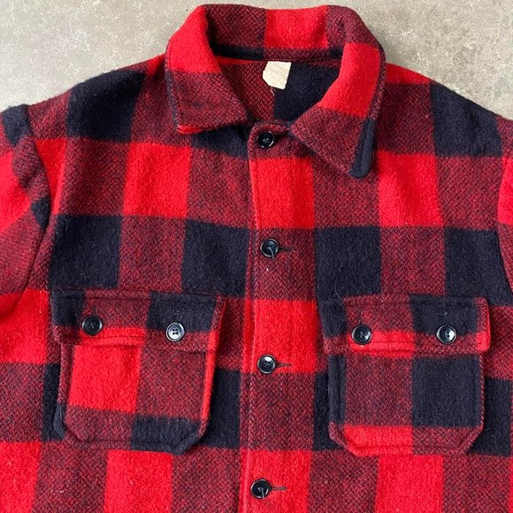 True Vintage 1980s Lumber Jack Plaid light jacket - Picture 2 of 7